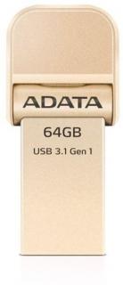 Adata AI920 i-Memory 64GB OTG Apple Flash Drive - Gold Photo