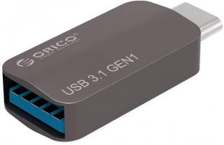 Orico CTA2-SV USB Type-C to USB-A 3.1 ChargeSync OTG Adapter - Silver Photo