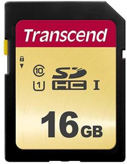 Transcend 16GB 500S SDHC Class 10 UHS-I U1 Memory Card Photo