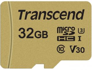 Transcend 500S 32GB MicroSDHC UHS-I U3 V30 With SD Adapater Photo