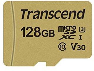 Transcend 500S 128GB MicroSDHC UHS-I U3 V30 With SD Adapater Photo