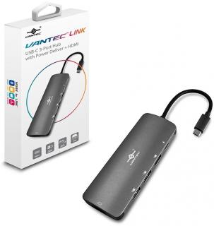 Vantec Link USB C 3-Port Hub with Power Delivery + HDMI Photo