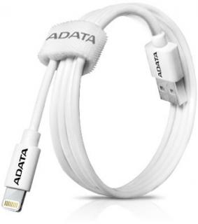 Adata USB to Lightning 1m Charge & Sync Cable - White Photo