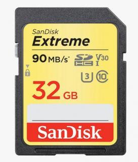 Sandisk Extreme 32GB SDHC UHS-I V30 Card Photo