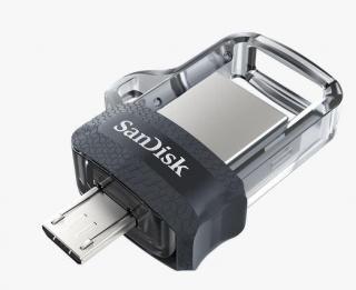 Sandisk Ultra Dual Drive M3.0 16GB OTG Flash Drive - Grey & Silver Photo