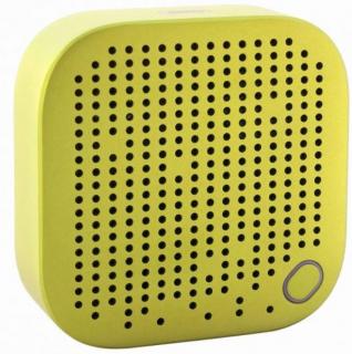 Remax RB-M27 Bluetooth Metal Coated Portable Speaker - Lemon Gold Photo
