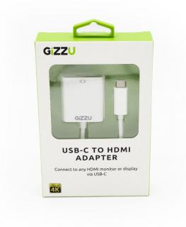 Gizzu USB-C to HDMI 4K Adapter - White Photo