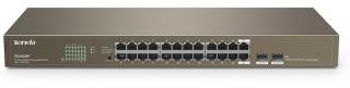 Tenda TEG1024F 24 port + 2SFP Ports Gigabit Desktop Unmanaged Switch Photo