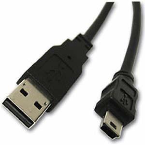 Unbranded Male USB 2.0 Type A To Male Mini USB Type B Cable - 1.5m Photo