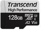 Transcend 330S High Performance 128GB U3 A2 V20 MicroSDXC Card - With Adapter Photo