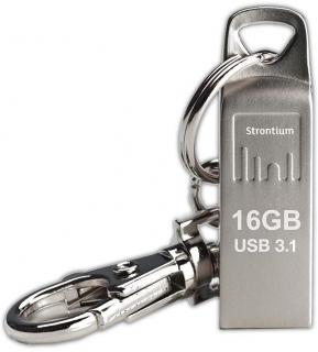 Strontium Ammo 64GB USB 3.1 Flash Drive - Silver Photo