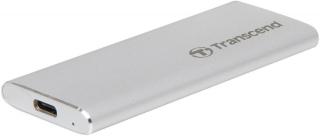Transcend ESD240C 480GB Portable External SSD (TS240GESD480C) - Silver Photo