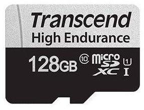 Transcend 350V High Endurance 128GB MicroSDXC U1 Memory Card Photo