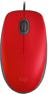 Logitech M110 Silent Mouse - Red Photo