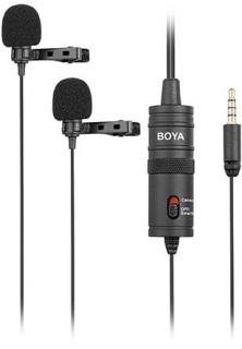 Boya BY-M1DM Dual Omni-directional Lavalier Microphone Photo