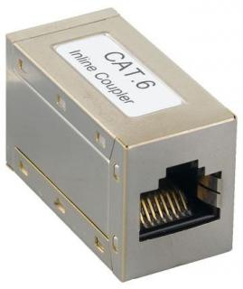 Unbranded CAT6 Shielded Inline Coupler - Unpopulated Photo