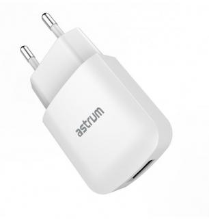Astrum CH230 Home Charger EU Single USB 5V 2A - White Photo