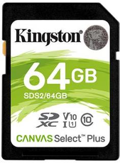 Kingston Canvas Select Plus 64GB SDXC Memory Card Photo