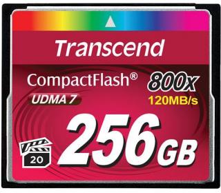 Transcend 256GB CompactFlash 800 Card Photo