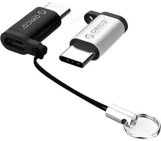 Orico USB-C to Micro USB OTG Adapter - Silver Photo