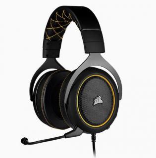 Corsair HS60 Pro 7.1 Surround Sound Gaming Headset - Yellow Photo