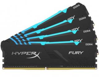 Kingston HyperX Fury RGB 4 x 8GB 3000MHz DDR4 Desktop Memory Kit (HX430C15FB3AK4/32) Photo