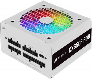Corsair CX Series 650W ATX 12V 2.3 Fully Modular RGB Power Supply - White (CX650F) Photo