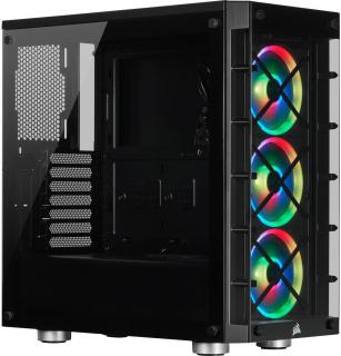 Corsair iCUE 465X Smart Windowed Mid Tower Chassis - Black Photo