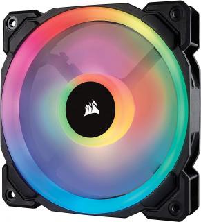 Corsair LL Series 120mm Dual Light Loop RGB LED PWM Chassis Fan - Black Frame (Single) Photo