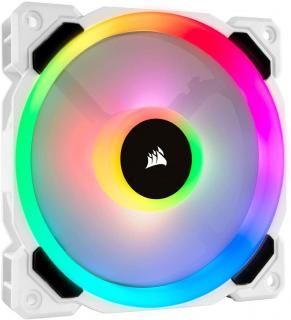 Corsair LL Series 120mm Dual Light Loop RGB LED PWM Chassis Fan - White Frame (Single) Photo