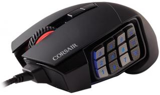 Corsair Scimitar RGB Elite Optical MOBA/MMO Gaming Mouse - Black Photo