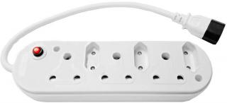 Unbranded Multi Plug 3x16A, 3x5A 0.5m IEC Cord Photo