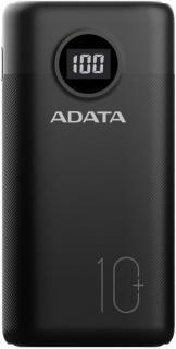 Adata P10000QCD 10000mAh USB-C Power Bank - Black Photo