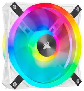 Corsair iCUE QL120 RGB 120mm PWM Single Fan - White Frame Photo
