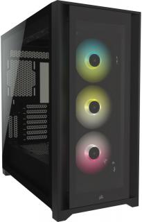 Corsair Obsidian Series 5000X Tempered Glass Mid Tower Chassis - Black Photo