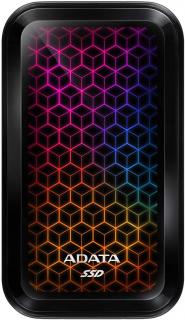 Adata SE770G 512GB Portable RGB External Solid State Drive - Black Photo