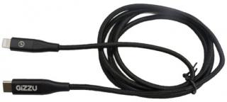 Gizzu 2m USB-C to Lightning Cable – Black Photo