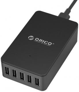 Orico 5 Port 40W  Desktop Charger - Black Photo