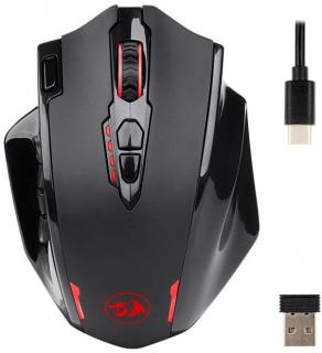 Redragon M913 Impact Elite 16000DPI 2.4Ghz Wireless And Type-C RGB Gaming Mouse - Black Photo