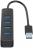 Orico TWU3-4A 4 Port USB 3.0 Hub - Black Photo