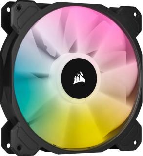 Corsair SP140 RGB Elite 140mm PWM Chassis Fan - Black Frame (Single) Photo