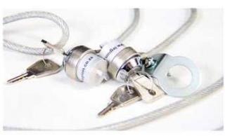 Legion 1.8m LNBLD LEGION Double Key Notebook Lock - Silver Photo