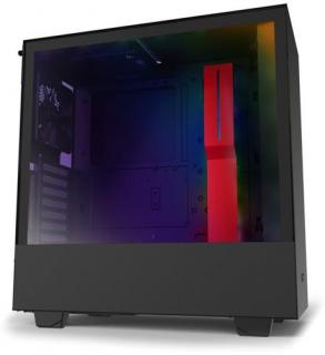 NZXT H510i Windowed Mid Tower Chassis - Matte Black/Red Photo