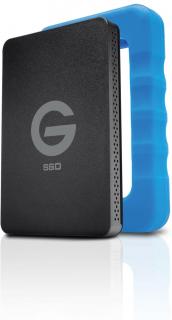 G-Technology ev RaW 500GB Portable External SSD - Black & Blue Photo
