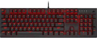Corsair K60 Pro Cherry Viola Red LED Mechanical Gaming Keyboard - Black Photo