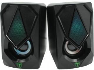 T-Dagger TGS500 3.5mm 2x3W USB RGB Speakers – Black Photo