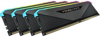 Corsair Vengeance RGB RT 4 x 16GB 3600MHz DDR4 Desktop Memory Kit - Black (CMN64GX4M4Z3600C18) Photo