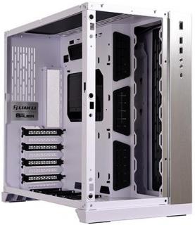 LIAN LI PC-011 Dynamic Tempered Glass Mid Tower Dual Chambered Chassis - White Photo