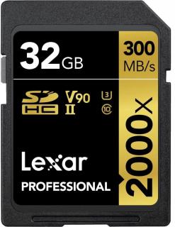 Lexar Professional 32GB SDXC UHS-II 2000x Memory Card Photo