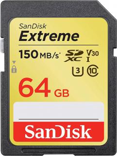 Sandisk Extreme SD 64GB UHS-I SDXC 150MB/s Memory Card Photo